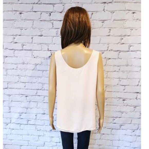 CLEO - Blush coloured sleeveless reversible blouse - Picture 4 of 9